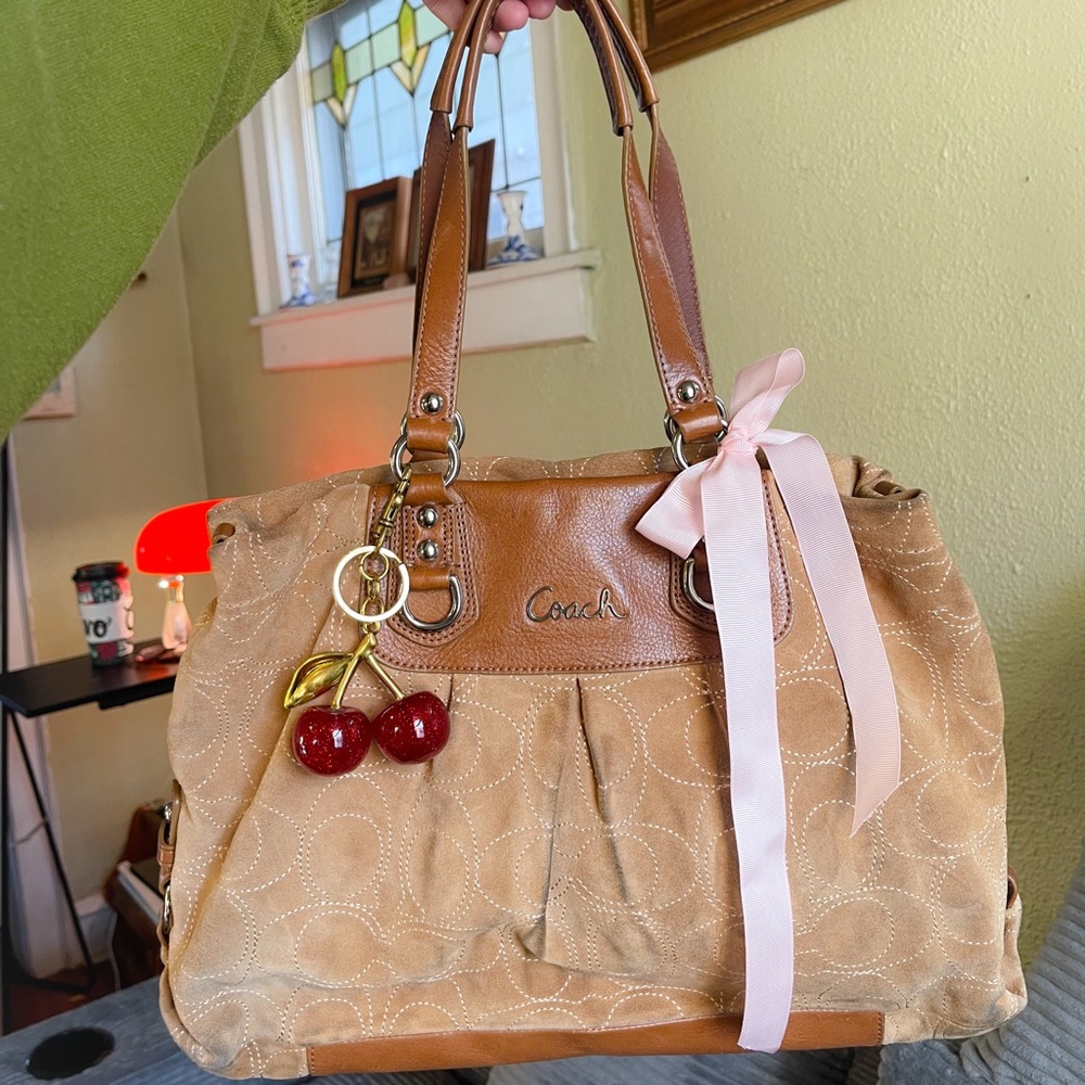 Coach Tan Leather Tote Bag